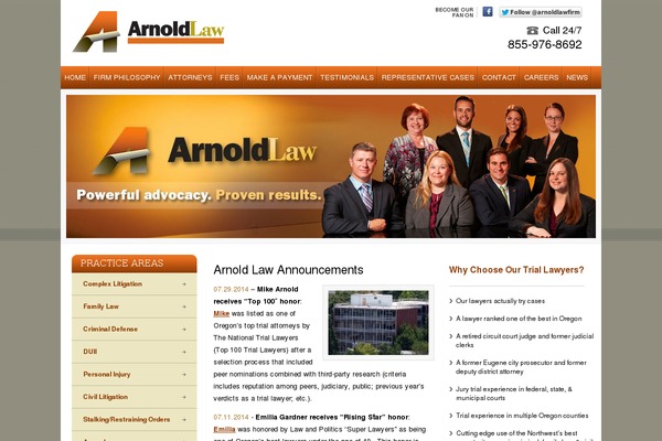 arnoldlawfirm.com site used Arnoldlawfirm