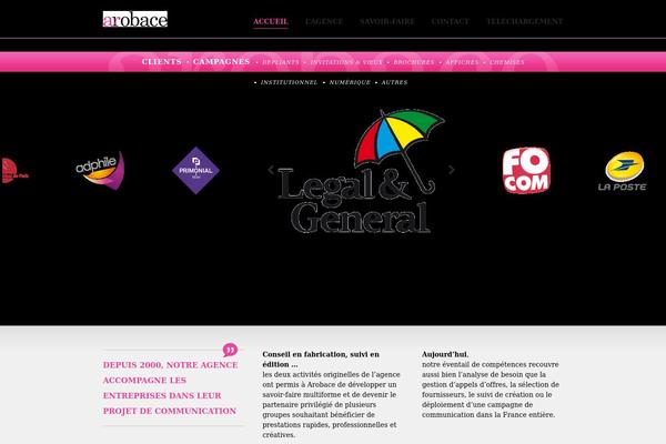 arobace.fr site used Arobace