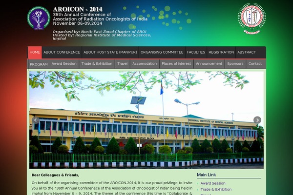 aroicon2014.org site used Aroicon