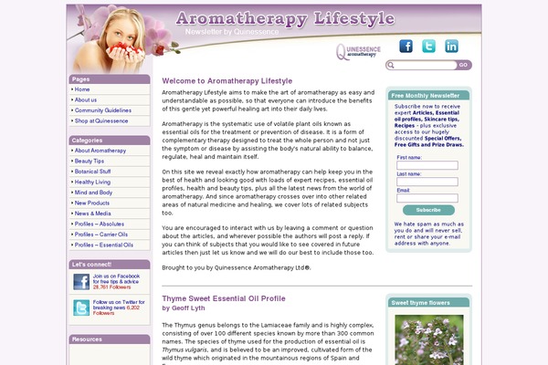 aromatherapy websites