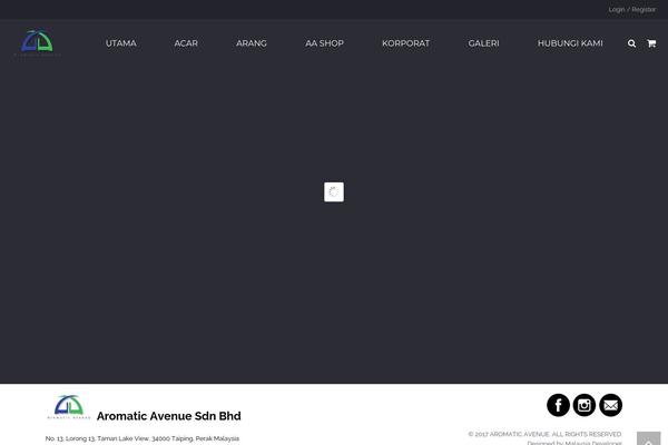 WordPress website example screenshot