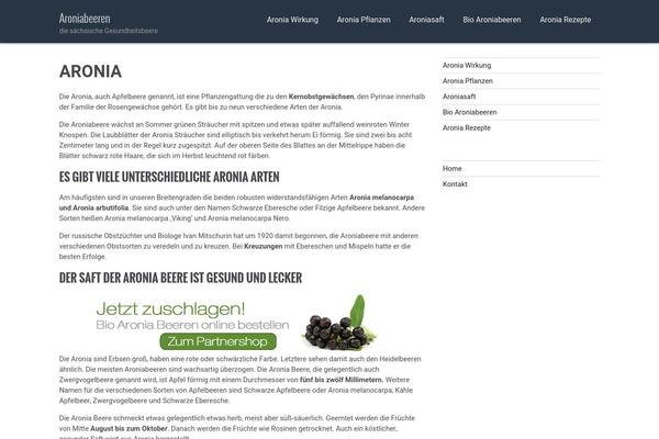 WordPress website example screenshot