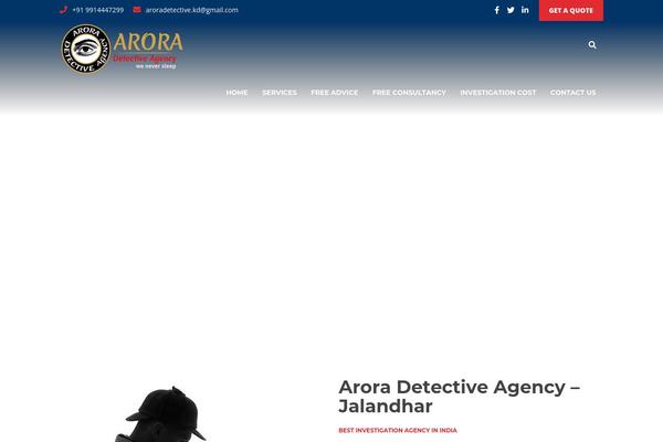 aroradetective.com site used Bizconsulting