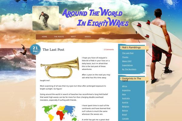 aroundtheworldineightywaves.com site used Theme870
