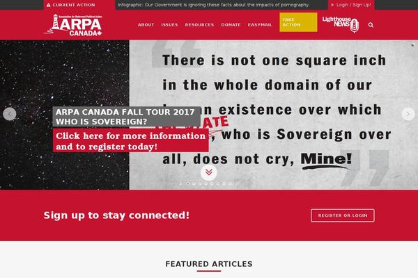 arpacanada.ca site used Arpa