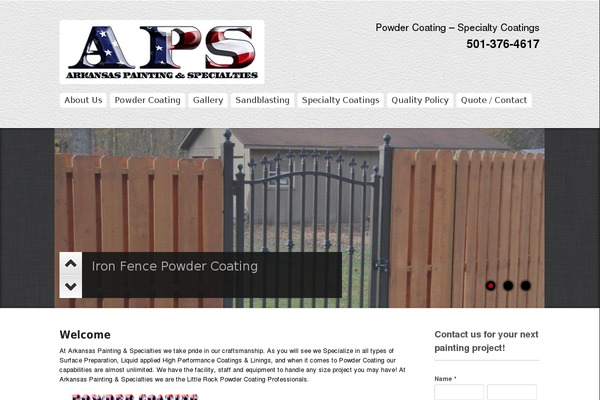 WordPress website example screenshot