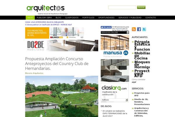 arquitectos.com.py site used Arquitectosv2
