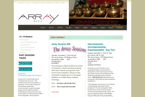 arraymusic.com site used Silver Dreams