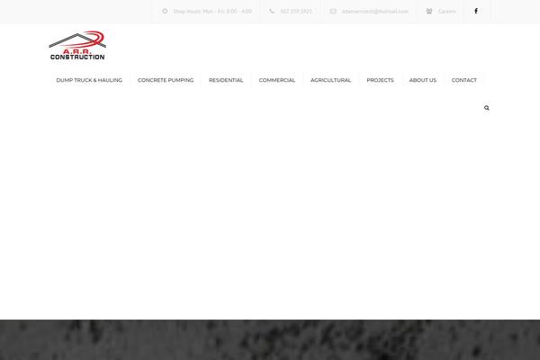 Constructo theme site design template sample