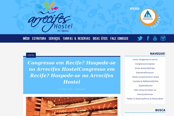 arrecifeshostel.com.br site used Arrecifes