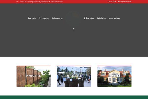 Divi theme site design template sample