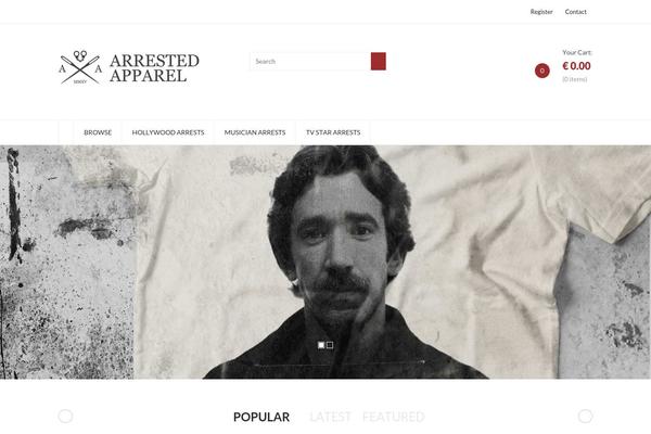 arrested-apparel.com site used Propershop