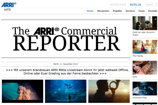 arri-commercial theme websites examples