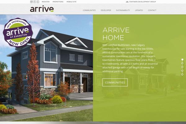 arrivehome.ca site used Arrivehome