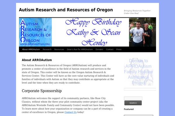 Twenty Ten theme site design template sample