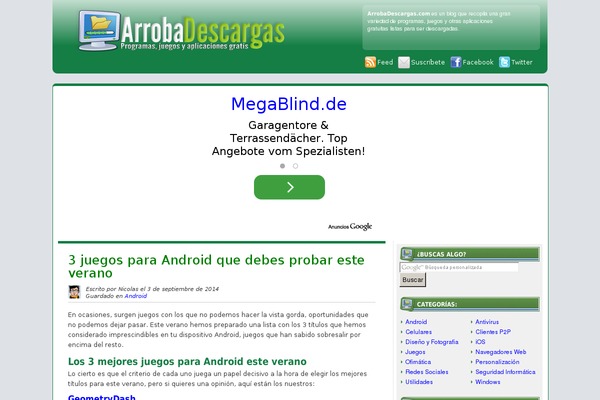 arrobadescargas.com site used Arrobablogs