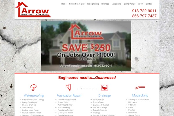 Arrow theme site design template sample