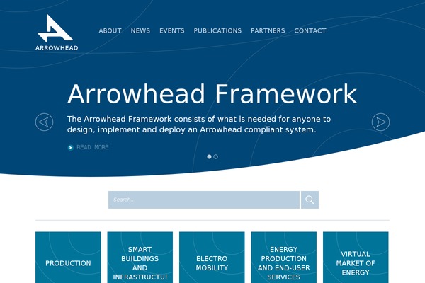 Arrowhead theme site design template sample