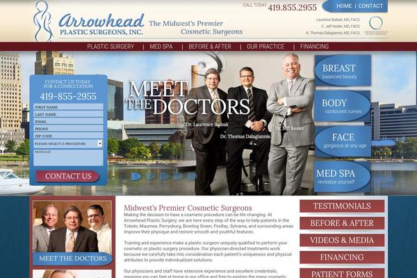 arrowheadsurgeons.com site used Arrowheadsurgeons