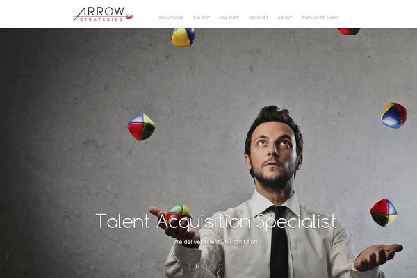 Arrow theme site design template sample