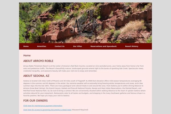 Vantage theme site design template sample