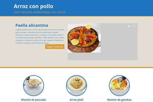 arrozconpollo.es site used WP Doppio