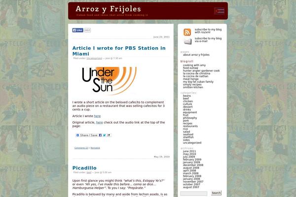 arrozyfrijoles.com site used Ayf