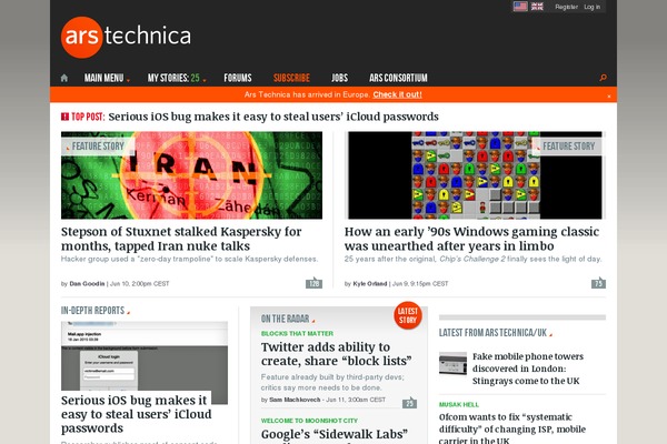 ars-technica.com site used Arstechnica