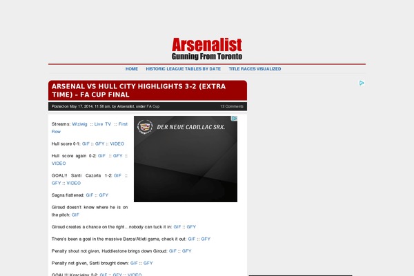 arsenalist.com site used Responsive-journal