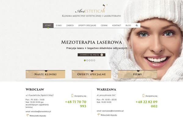 arsestetica.pl site used Arsestetica