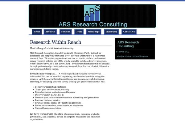 arsresearchconsulting.com site used WhitePlus