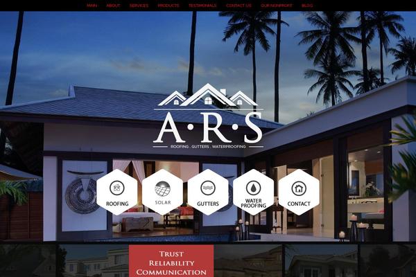Ars theme site design template sample