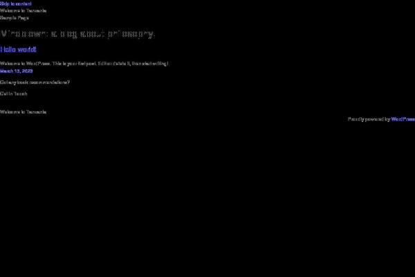 Twenty Twenty-Three theme site design template sample