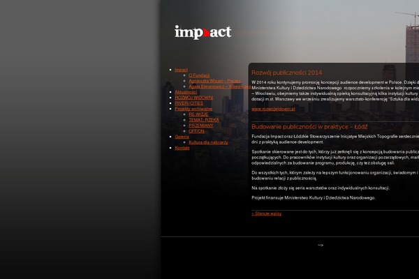 IMPACT theme site design template sample