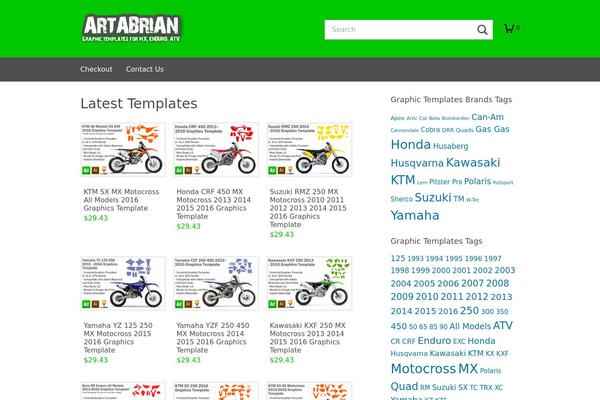 artabrian.com site used Shop Front