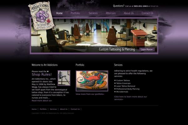 WordPress website example screenshot