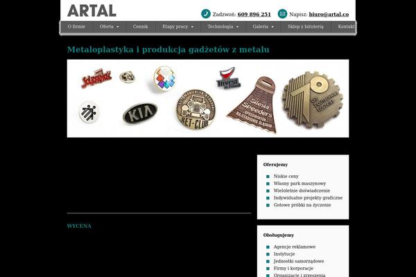 artal theme websites examples