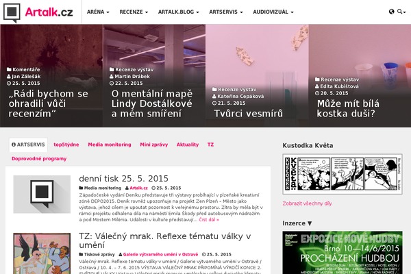 artalk.cz site used Artheme