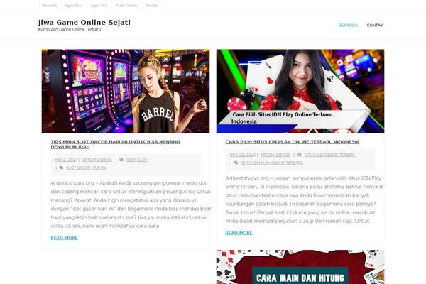 WordPress website example screenshot