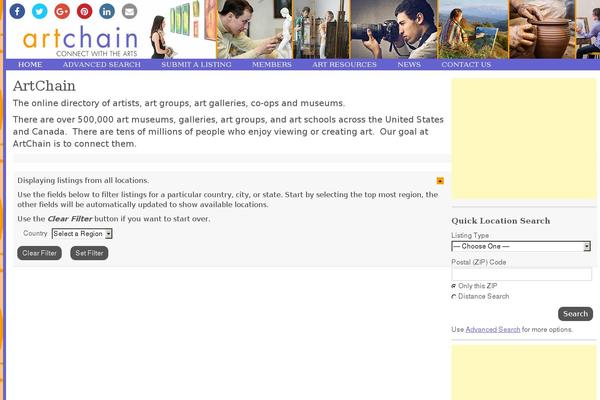 artchain.com site used Artchain