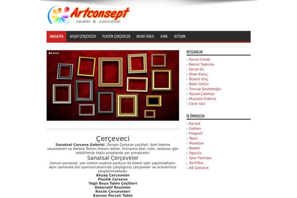ART theme site design template sample