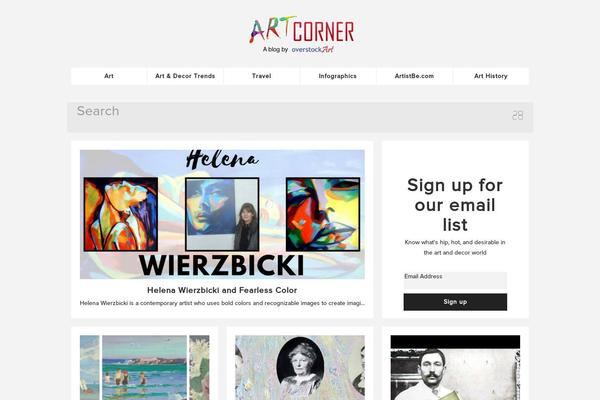 artcorner.com site used Artcorner