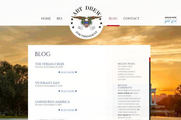 artdrewforpresident.com site used Art-drew