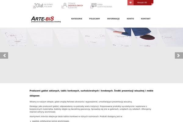artebis.com.pl site used Shopifiq
