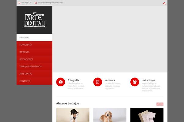 Vertikal theme site design template sample