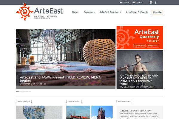 arteeast.org site used Arteeast