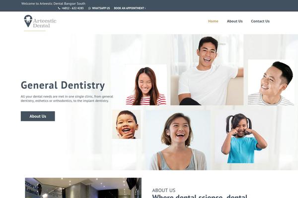 WordPress website example screenshot