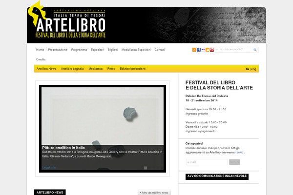 artelibro.it site used Wp-ellie_basic