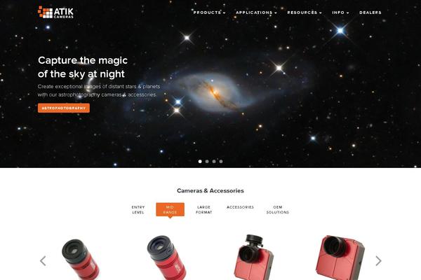 artemisccd.com site used Atikcameras