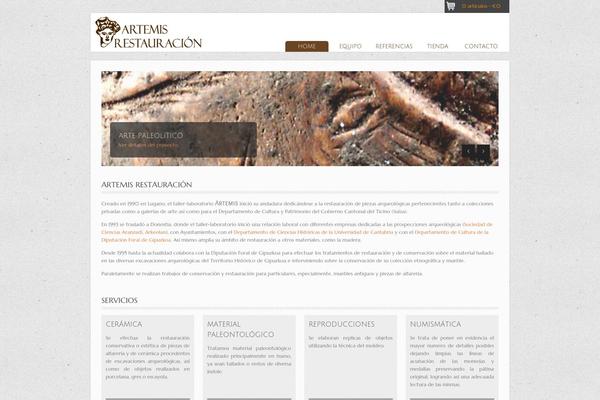 Artemis theme site design template sample